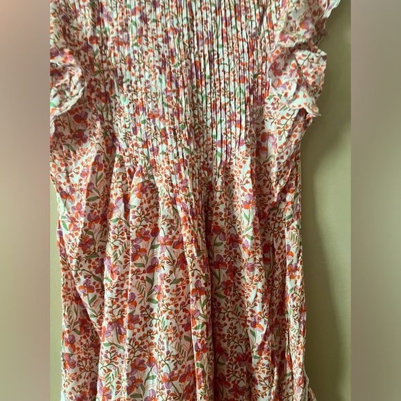 Poupette St. Barth Floral Mini Dress medium luxe Revolve flowy beach fun chic - Picture 12 of 13